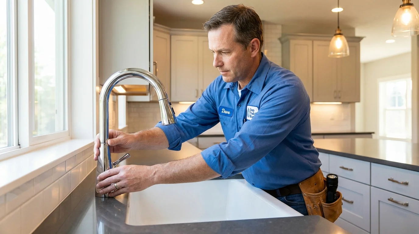 Kitchen faucet installation by Johns Plumbing LLC in Sandy